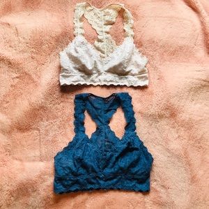 Razor back Lacey bralets